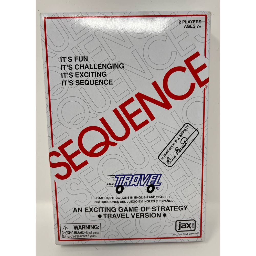 Jax LTD Sequence An Exciting Game of Strategy Travel Version‎ Game